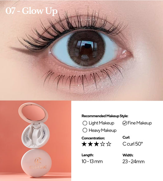 EviShine Magnetic Eyelashes Set -  Glow Up