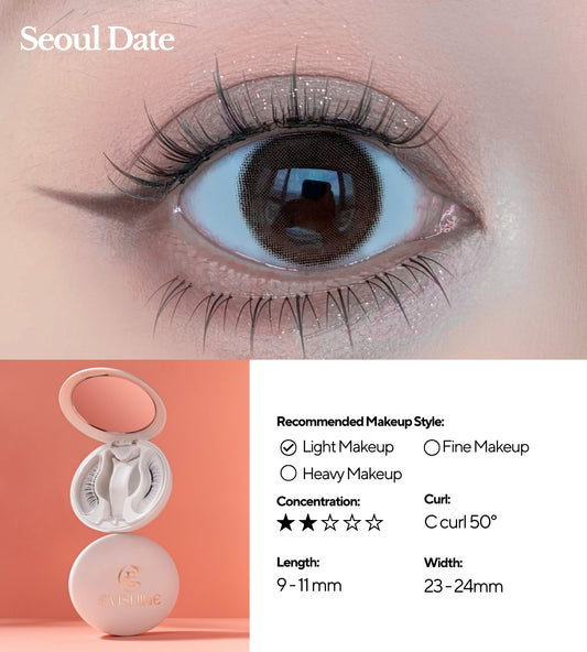 EviShine Magnetic Eyelashes Set -  Seoul Date