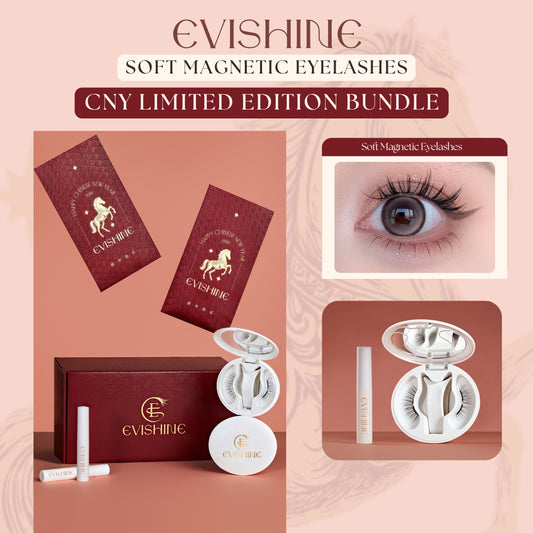 [CNY Deluxe Bundle] EviShine Magnetic Eyelashes (2x Magnetic Eyelashes)
